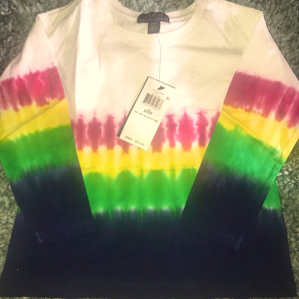 Toddler Tye dye long sleeve T-shirt
